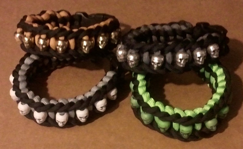 skull paracord bracelets
