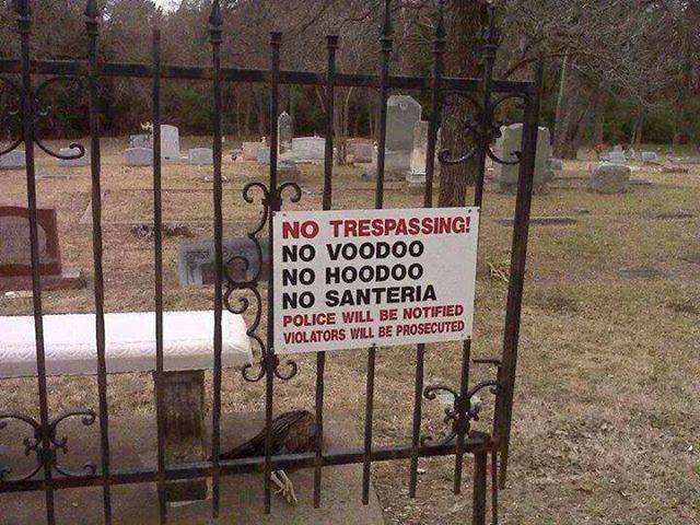 no voodoo graveyard
