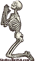 skullsville praying skeleton