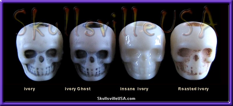 ivory skull bead comparison