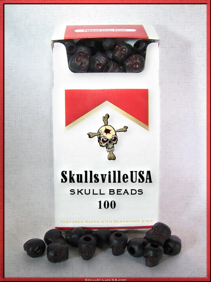 skullsville skull beads box