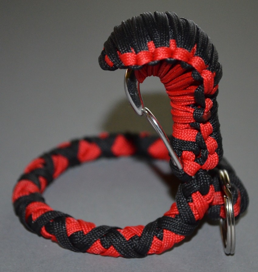 paracord snake key chain