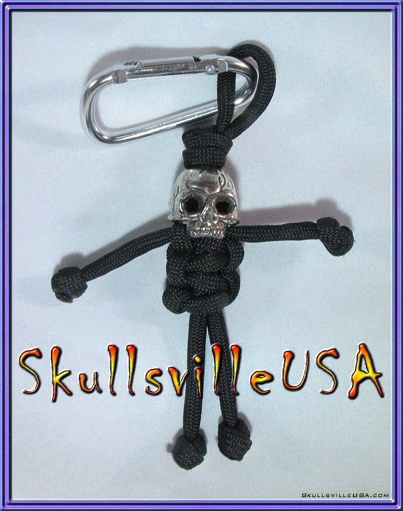 skull bead end cap paracord buddy