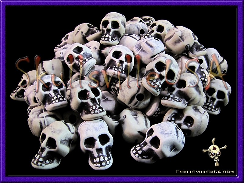 crypt keeper skull beads
