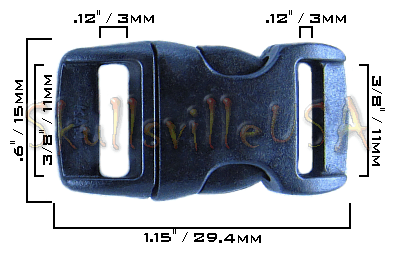 3/8 inch paracord bracelet buckle