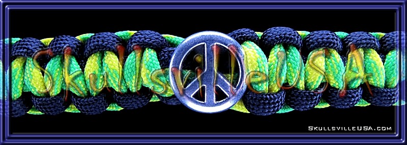 peace slider paracord bracelet