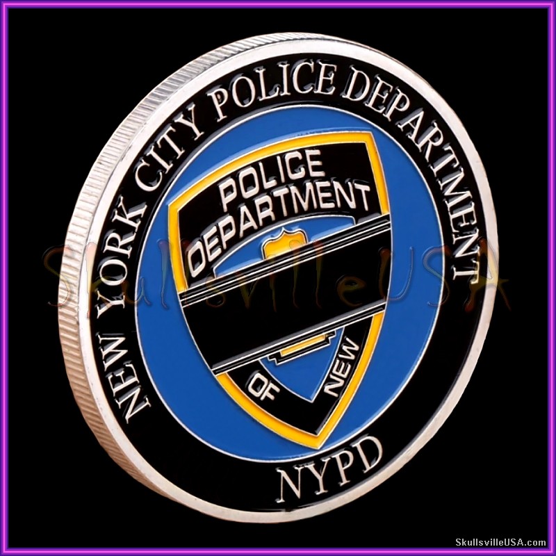 blue lives matter nypd challenge coin
