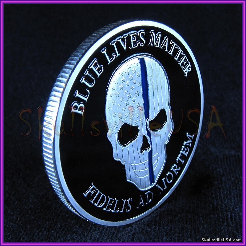 blue lives matter nypd challenge coin