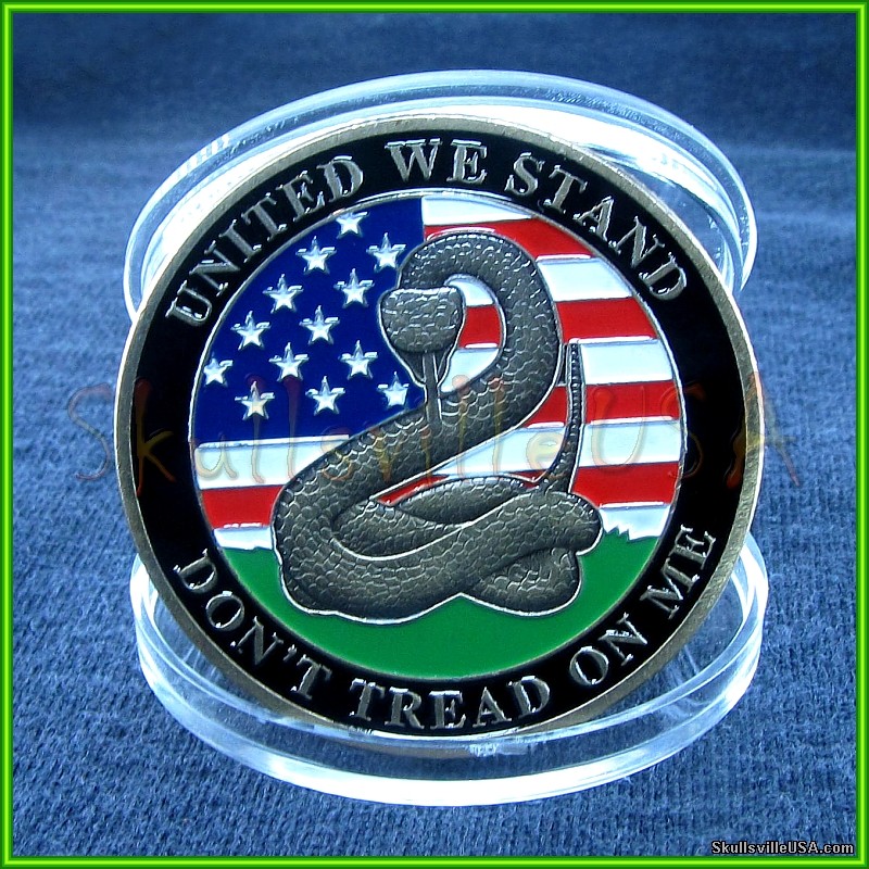 don't tread on me challenge coin